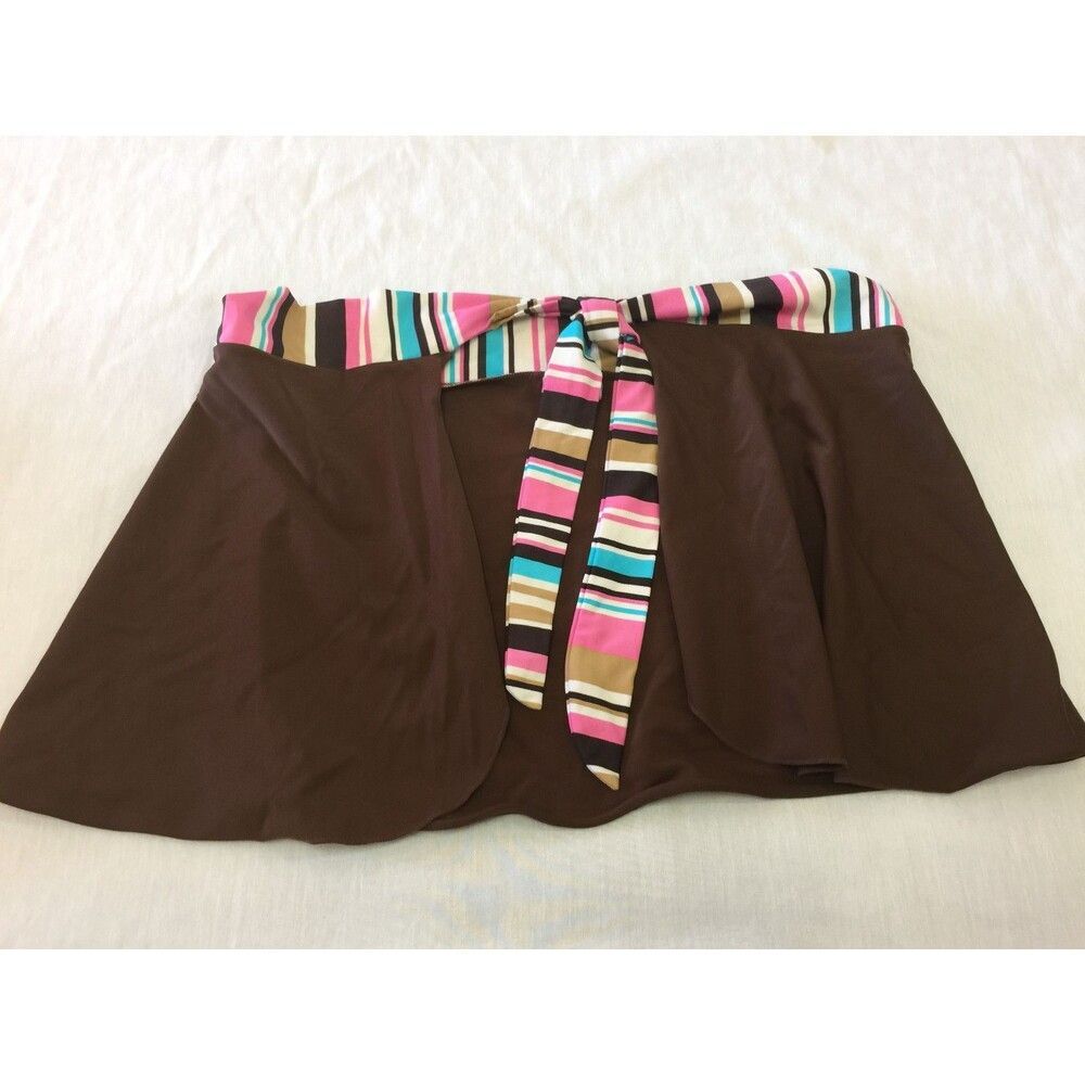 YOUR BEST LOOK WOMENS SWIM SKIRT COVER UP SIZE 12